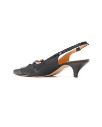 schwarze Leder Pumps von Ganni