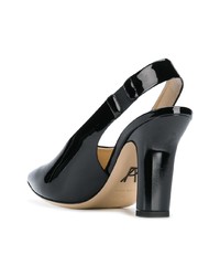 schwarze Leder Pumps von Paul Andrew