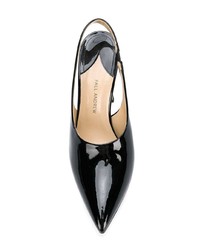 schwarze Leder Pumps von Paul Andrew