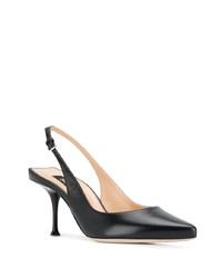 schwarze Leder Pumps von Sergio Rossi