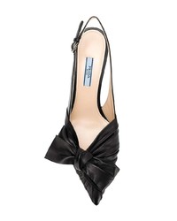 schwarze Leder Pumps von Prada