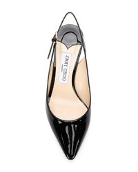 schwarze Leder Pumps von Jimmy Choo