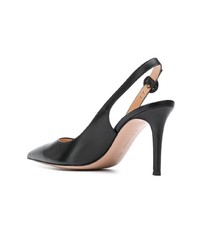 schwarze Leder Pumps von Gianvito Rossi