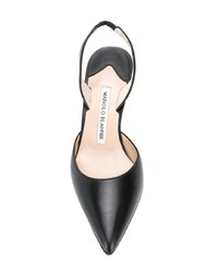 schwarze Leder Pumps von Manolo Blahnik