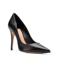 schwarze Leder Pumps von The Seller