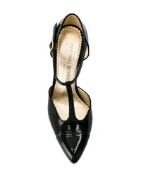 schwarze Leder Pumps von Antonio Barbato