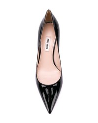 schwarze Leder Pumps von Miu Miu