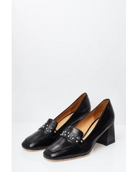 schwarze Leder Pumps von Usha