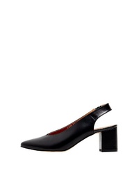 schwarze Leder Pumps von Usha