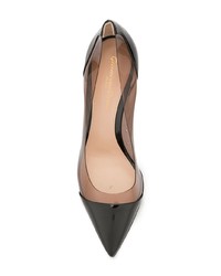 schwarze Leder Pumps von Gianvito Rossi