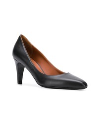 schwarze Leder Pumps von Michel Vivien