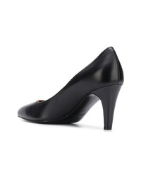 schwarze Leder Pumps von Michel Vivien