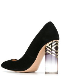 schwarze Leder Pumps von Nicholas Kirkwood