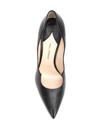 schwarze Leder Pumps von Paul Andrew