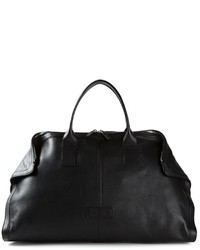 schwarze Leder Reisetasche von Alexander McQueen