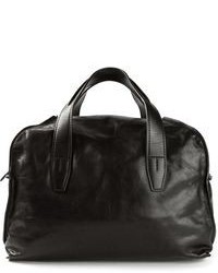 schwarze Leder Reisetasche von Alexander Wang