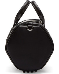 schwarze Leder Reisetasche von Alexander Wang