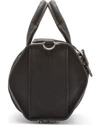 schwarze Leder Reisetasche von Alexander Wang