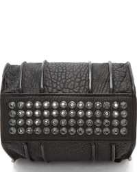 schwarze Leder Reisetasche von Alexander Wang