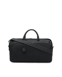 schwarze Leder Reisetasche von Bottega Veneta