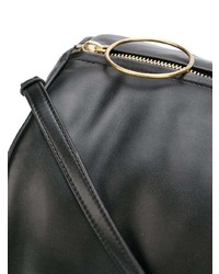 schwarze Leder Reisetasche von Stella McCartney