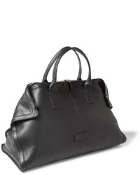 schwarze Leder Reisetasche von Alexander McQueen