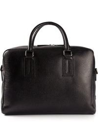 schwarze Leder Reisetasche von Dolce & Gabbana