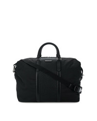schwarze Leder Reisetasche von Ermenegildo Zegna