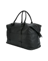 schwarze Leder Reisetasche von Zanellato
