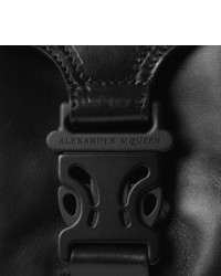 schwarze Leder Reisetasche von Alexander McQueen