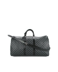 schwarze Leder Reisetasche von Louis Vuitton Vintage
