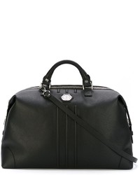 schwarze Leder Reisetasche von Philipp Plein
