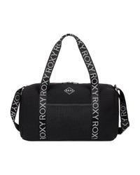 schwarze Leder Reisetasche von Roxy