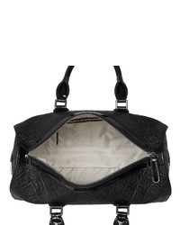 schwarze Leder Reisetasche von SILVIO TOSSI