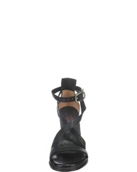 schwarze Leder Sandaletten von A.S.98