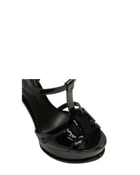 schwarze Leder Sandaletten von Aldo