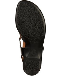schwarze Leder Sandaletten von ara