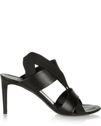 schwarze Leder Sandaletten von Balenciaga