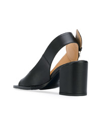 schwarze Leder Sandaletten von Aalto