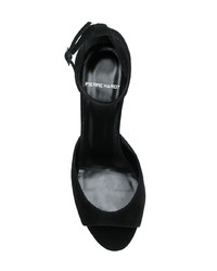 schwarze Leder Sandaletten von Pierre Hardy