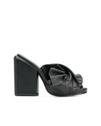 schwarze Leder Sandaletten von Cinzia Araia