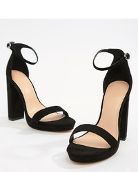schwarze Leder Sandaletten von Coco Wren
