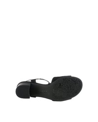 schwarze Leder Sandaletten von Gabor