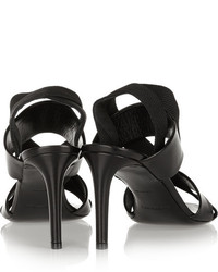 schwarze Leder Sandaletten von Balenciaga