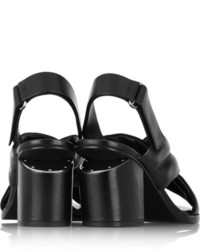 schwarze Leder Sandaletten von Alexander Wang