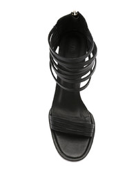 schwarze Leder Sandaletten von Uma Raquel Davidowicz