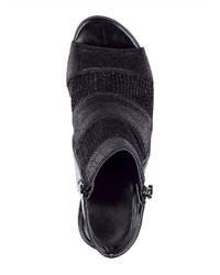 schwarze Leder Sandaletten von Liva Loop