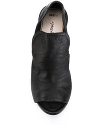 schwarze Leder Sandaletten von Marsèll