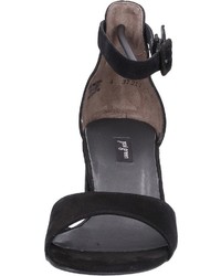 schwarze Leder Sandaletten von Paul Green