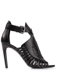 schwarze Leder Sandaletten von Proenza Schouler